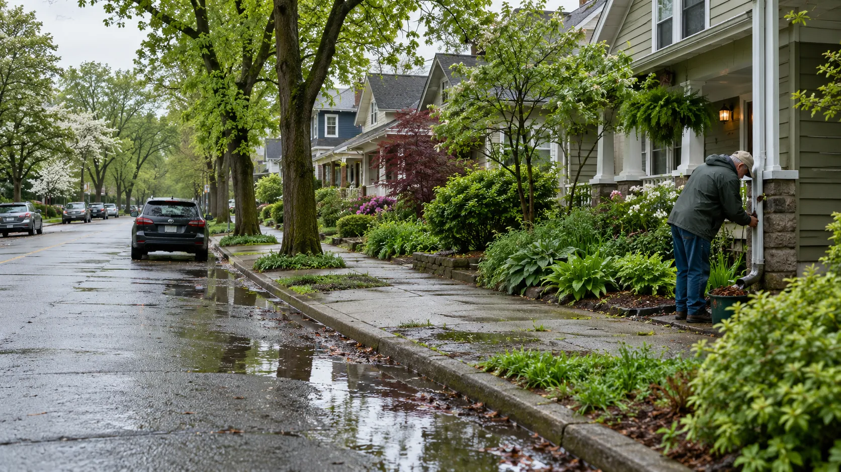 Homes in the Greater Grand Rapids area served by local water damage providers